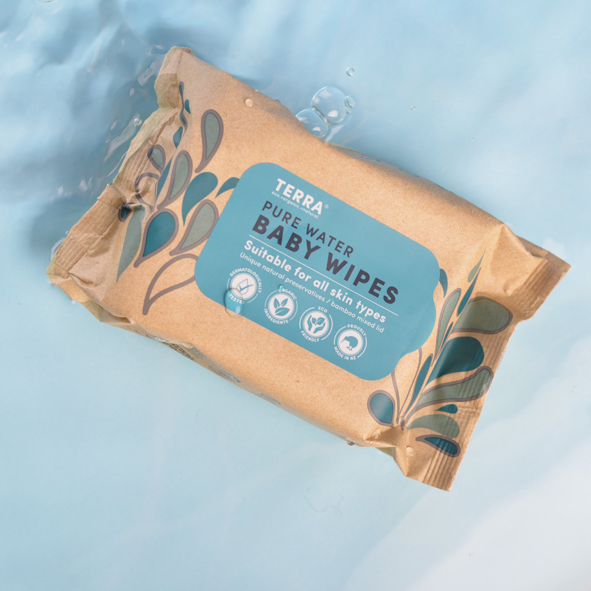  Terra Bamboo Baby Wipes: Pure Water Wipes, 99.7% Pure New  Zealand Water, 100% Biodegradable Bamboo Fiber, 0% Plastic, Unscented Baby  Wipes for Sensitive Skin, 1 Pack of 70 Wipes : Everything Else