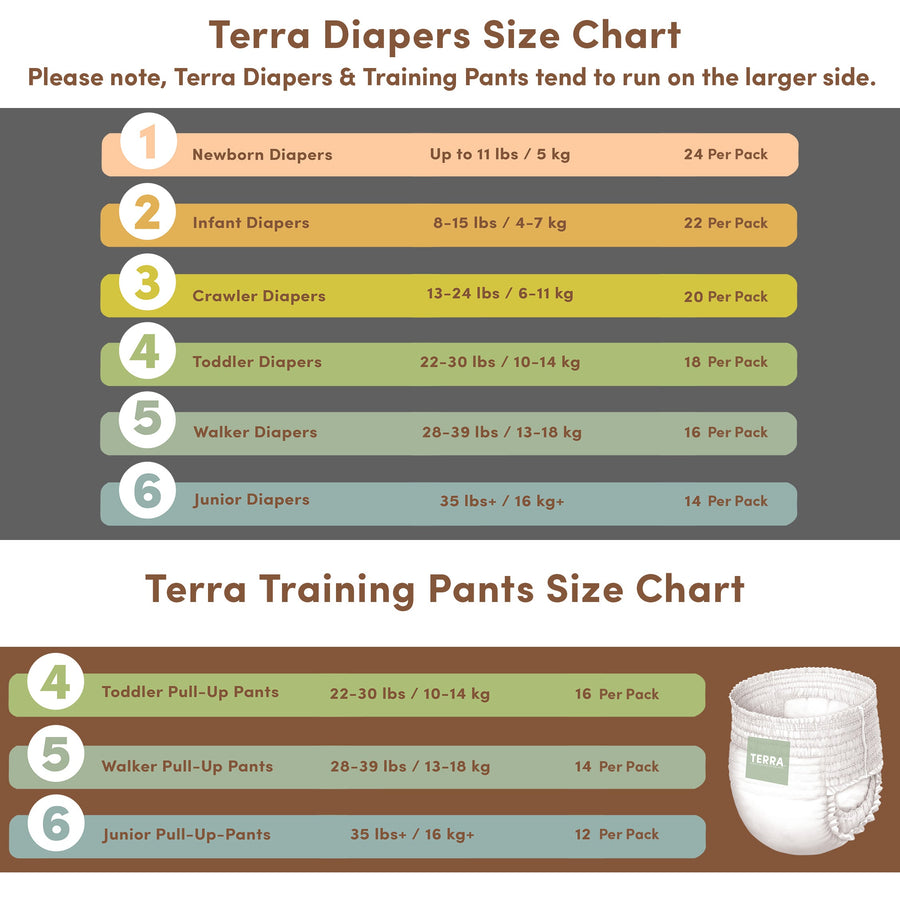 Size 4 Training Pants  Non-Toxic Pull-Up Pants – Terra Eco Baby Products